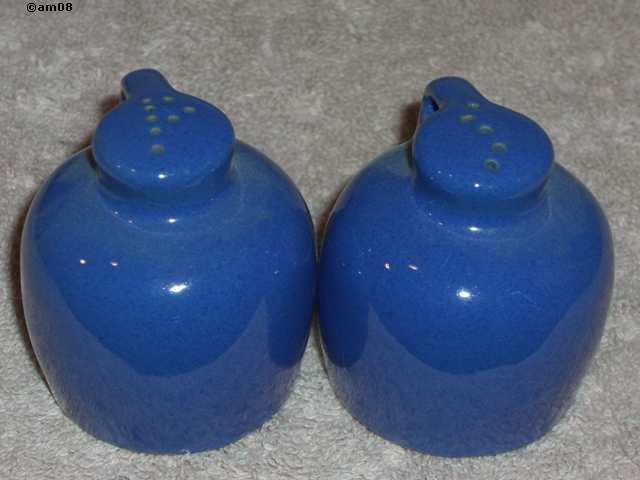 Jug shakers glazed royal blue